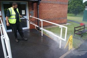 Pressure washing